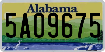 AL license plate 5AO9675
