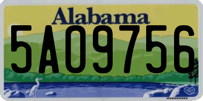 AL license plate 5AO9756
