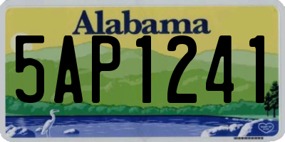 AL license plate 5AP1241