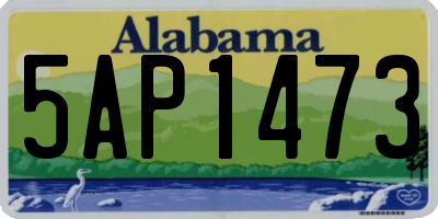 AL license plate 5AP1473