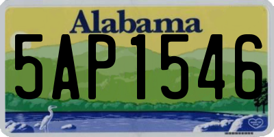 AL license plate 5AP1546