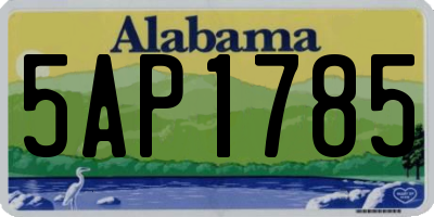 AL license plate 5AP1785
