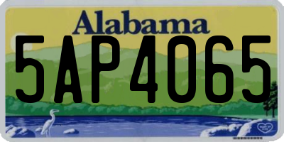 AL license plate 5AP4065