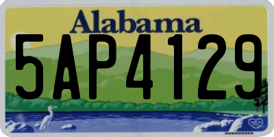 AL license plate 5AP4129