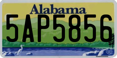 AL license plate 5AP5856