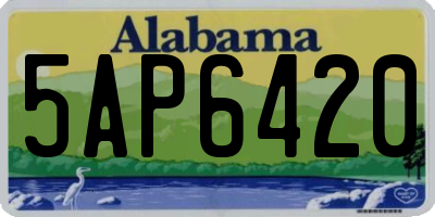 AL license plate 5AP6420