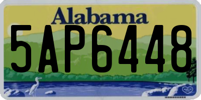 AL license plate 5AP6448