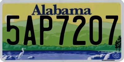 AL license plate 5AP7207