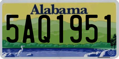 AL license plate 5AQ1951