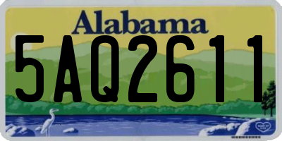AL license plate 5AQ2611