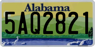 AL license plate 5AQ2821