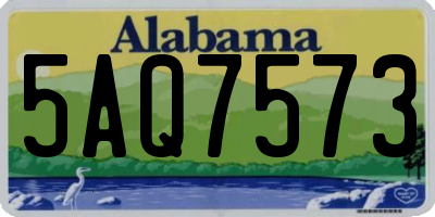 AL license plate 5AQ7573