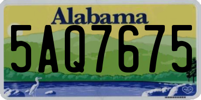 AL license plate 5AQ7675