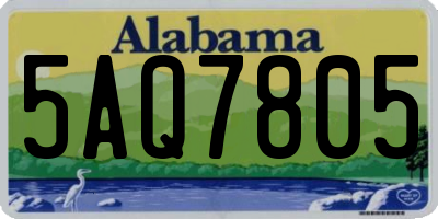AL license plate 5AQ7805