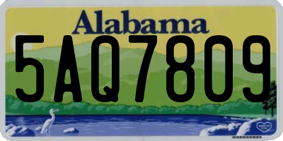 AL license plate 5AQ7809