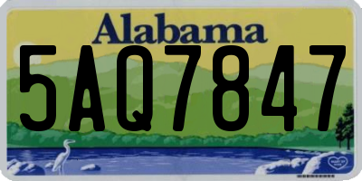 AL license plate 5AQ7847