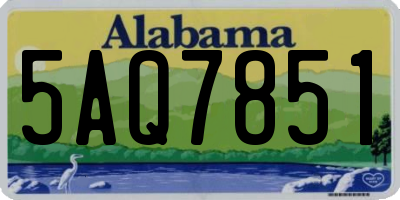 AL license plate 5AQ7851