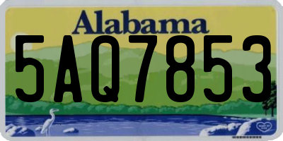 AL license plate 5AQ7853