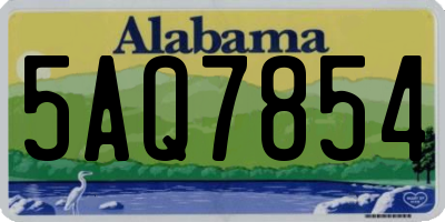 AL license plate 5AQ7854