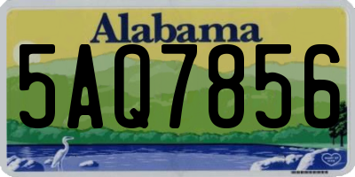 AL license plate 5AQ7856