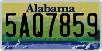 AL license plate 5AQ7859