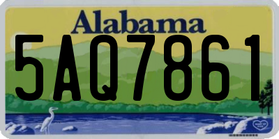 AL license plate 5AQ7861