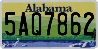 AL license plate 5AQ7862