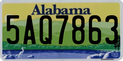 AL license plate 5AQ7863