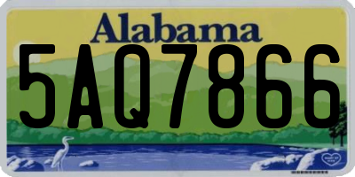 AL license plate 5AQ7866