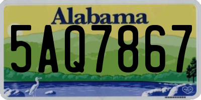 AL license plate 5AQ7867