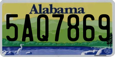 AL license plate 5AQ7869