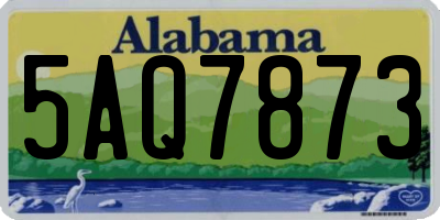 AL license plate 5AQ7873