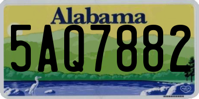 AL license plate 5AQ7882