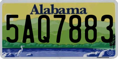 AL license plate 5AQ7883