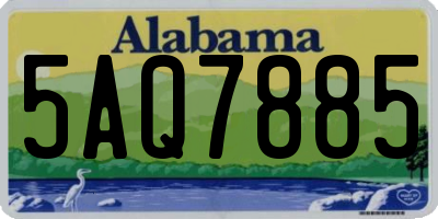 AL license plate 5AQ7885