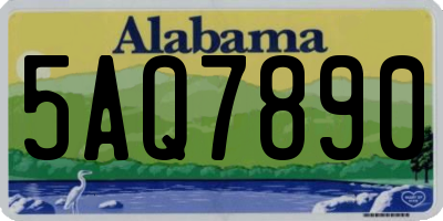 AL license plate 5AQ7890