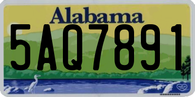 AL license plate 5AQ7891