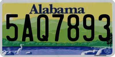 AL license plate 5AQ7893