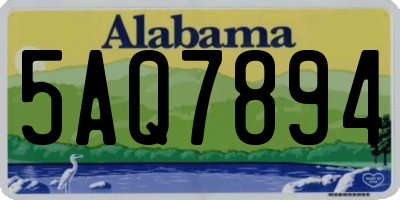 AL license plate 5AQ7894