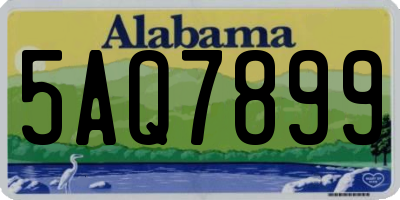 AL license plate 5AQ7899