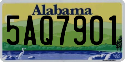 AL license plate 5AQ7901