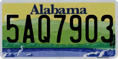 AL license plate 5AQ7903