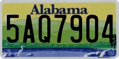 AL license plate 5AQ7904