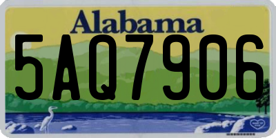 AL license plate 5AQ7906