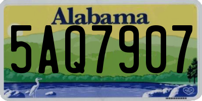 AL license plate 5AQ7907