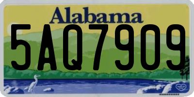 AL license plate 5AQ7909