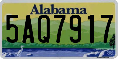 AL license plate 5AQ7917