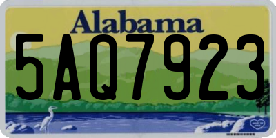 AL license plate 5AQ7923