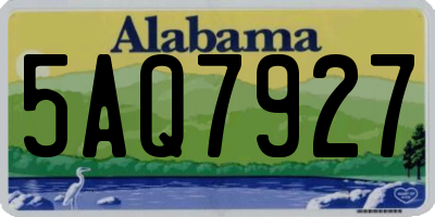 AL license plate 5AQ7927