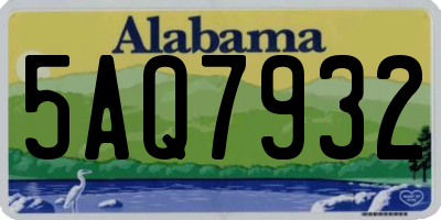 AL license plate 5AQ7932